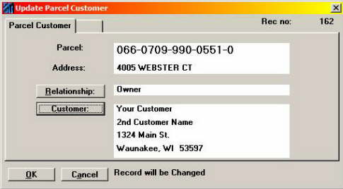 Assign Customer to Parcel